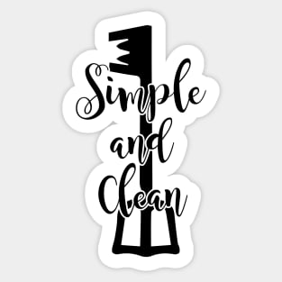 Simple and Clean Sticker